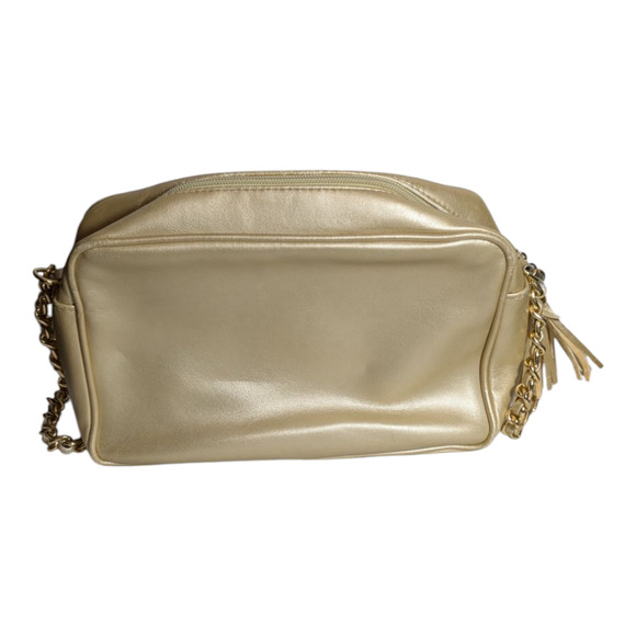 GIANI BERNINI - Gold Purse - Handbag -10x8x3 - Chain and Leather Strap - Picture 12 of 12